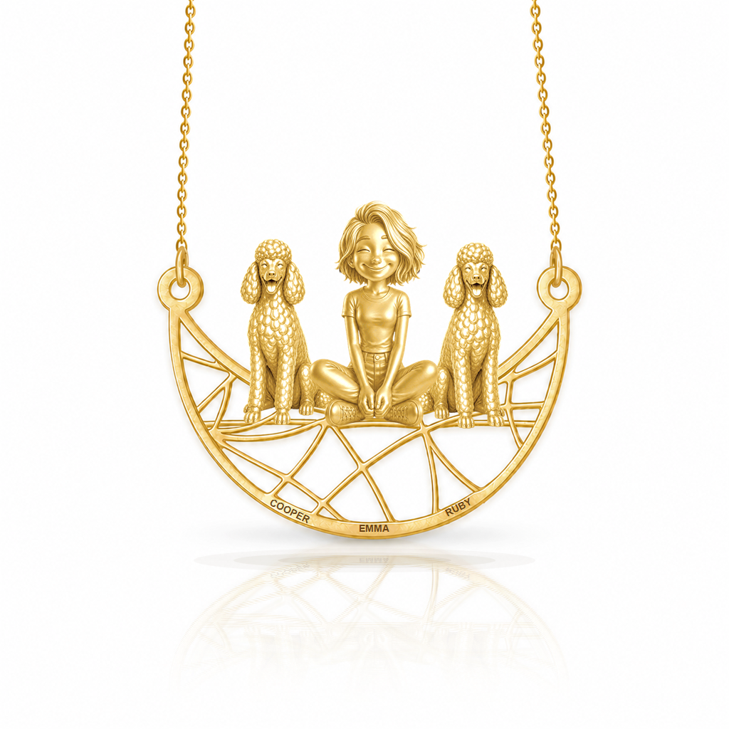 Poodle standard - 18K Gold Vermeil - 1st