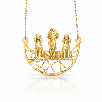 Poodle standard - 18K Gold Vermeil - 1st