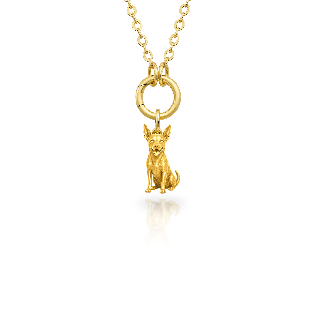 Portuguese-Podengo-Pequeno - 18K Gold Vermeil - 1st