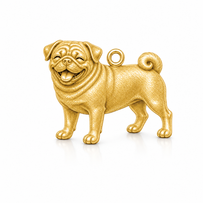 Soulyshine Pug Personalized Pet Companion Charm Only