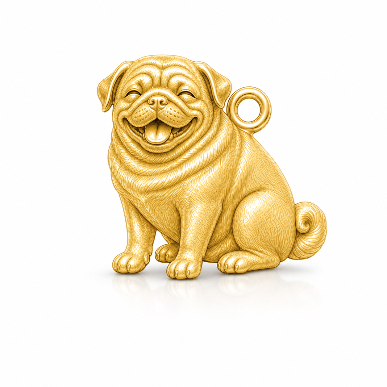 Soulyshine Pug Personalized Pet Companion Charm Only