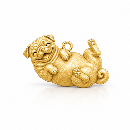 Soulyshine Pug Personalized Pet Companion Charm Only