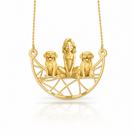 Soulyshine Puggle personalized companion necklace