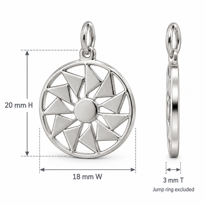 Flying Geese Medallion Charm