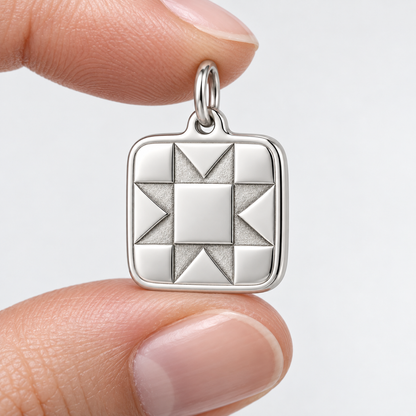 Ohio Star Quilt Block Charm