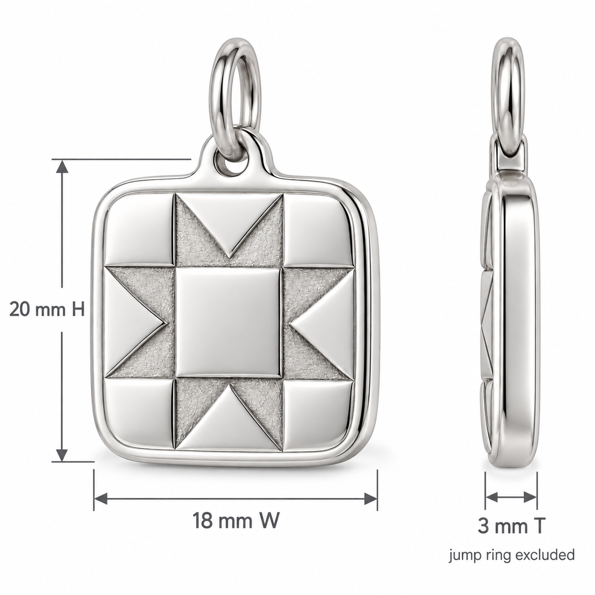 Ohio Star Quilt Block Charm