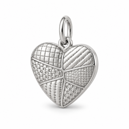 Patchwork Heart Charm