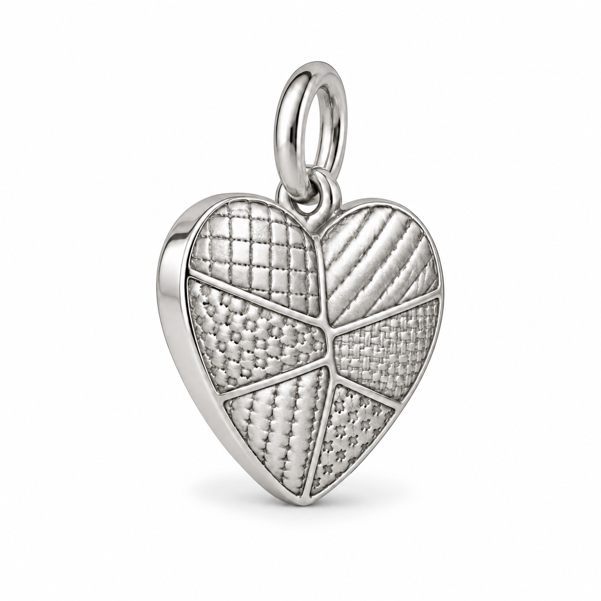 Patchwork Heart Charm