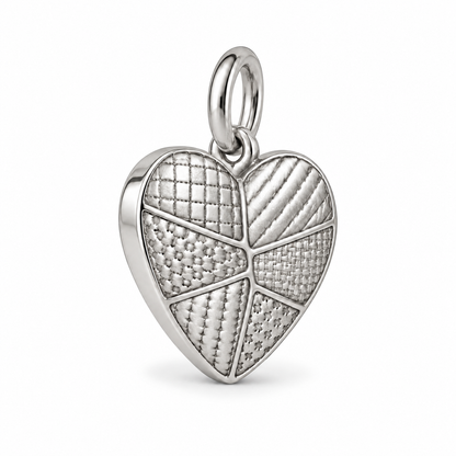 Patchwork Heart Charm