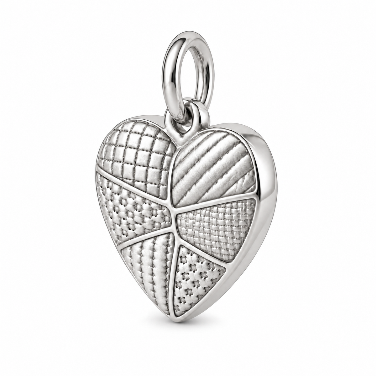 Patchwork Heart Charm