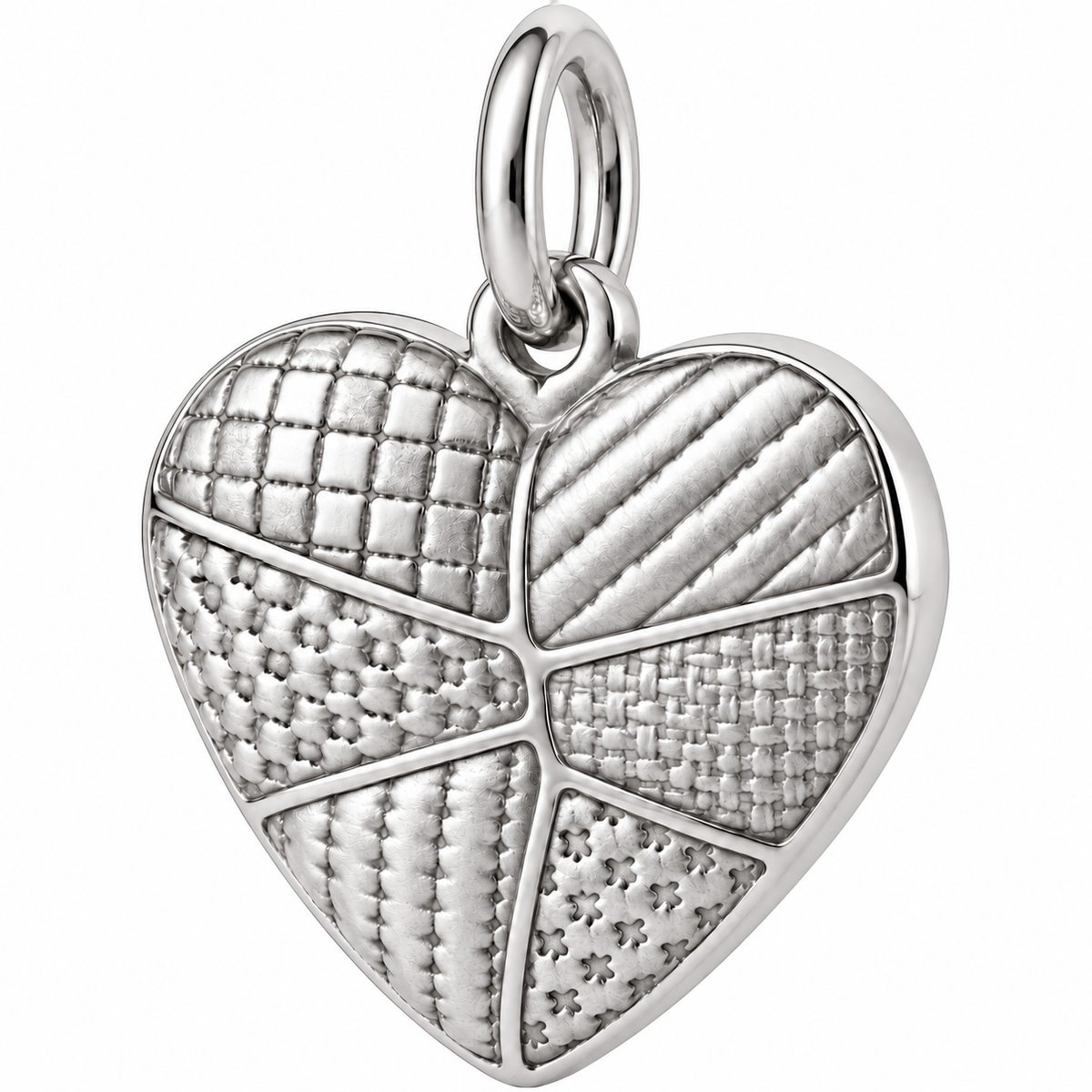 Patchwork Heart Charm