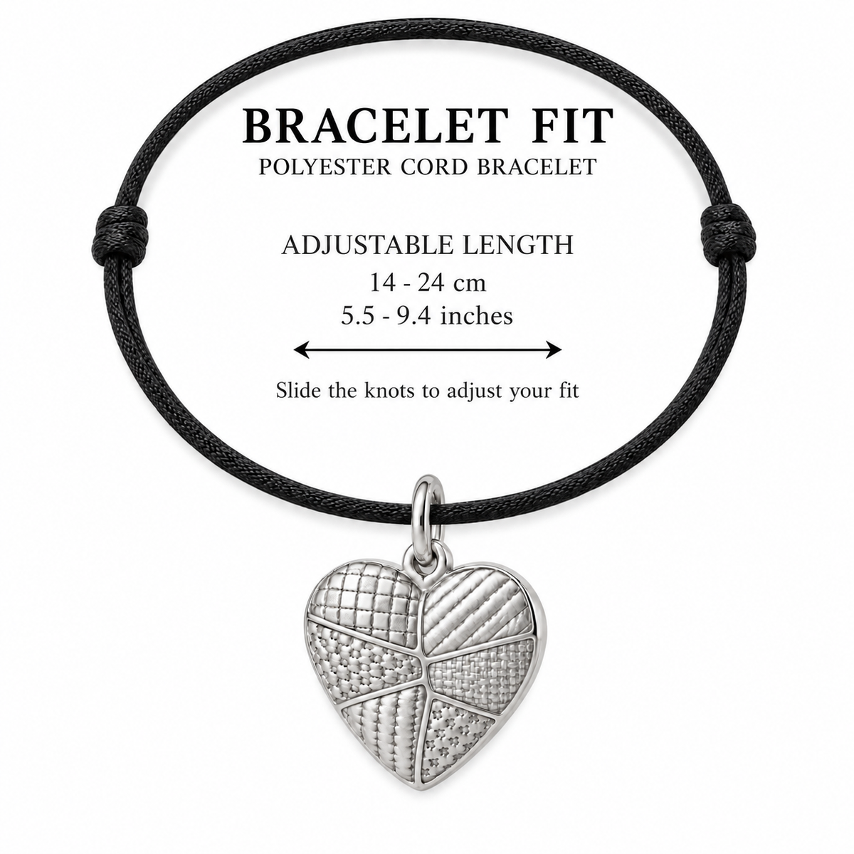 Patchwork Heart Charm