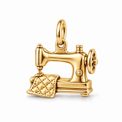 Quilter's Sewing Machine Charm