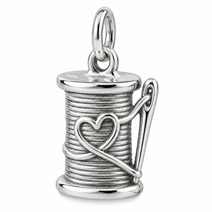 Thread of Love Spool Charm