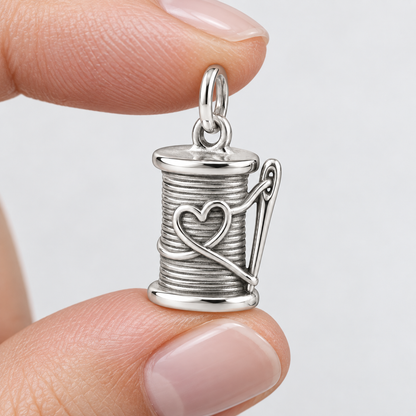 Thread of Love Spool Charm
