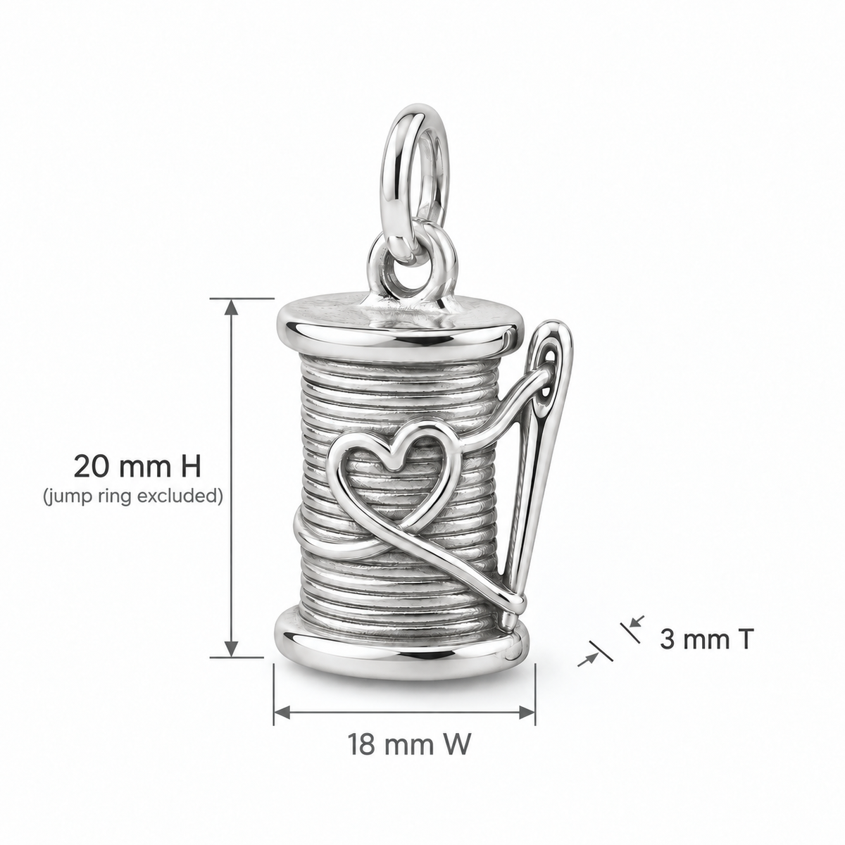 Thread of Love Spool Charm