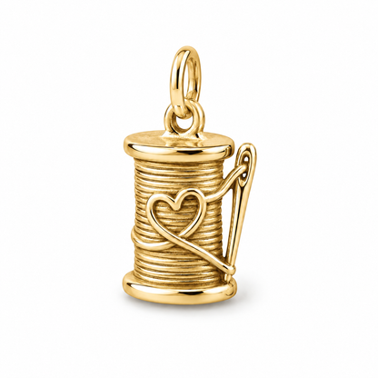 Thread of Love Spool Charm