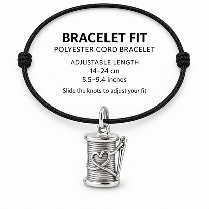 Thread of Love Spool Charm
