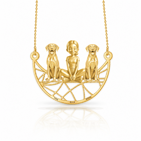 Soulyshine Rhodesian Ridgeback personalized companion necklace