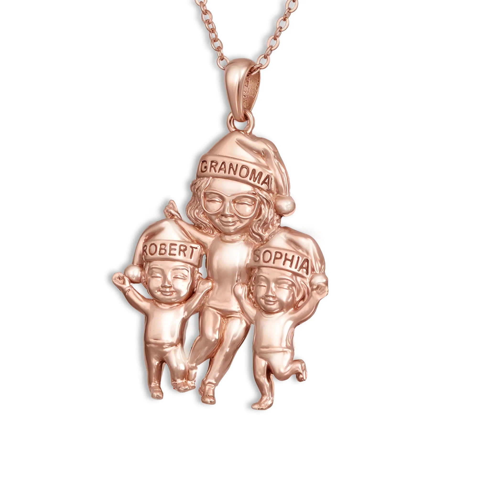 Soulyshine Personalized Grandma Grandkids - Handmade Necklace in Silver/14K Gold Vermeil