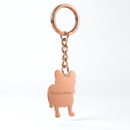 Soulyshine Precious Paw - Upload Pet Portrait Photo Shape Base Keychain