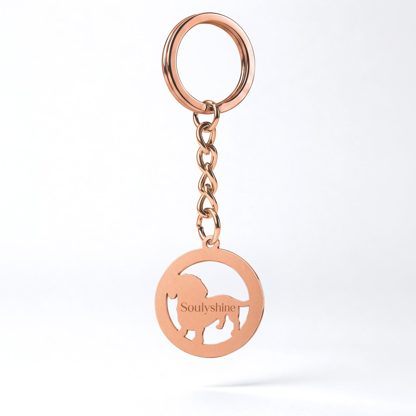 Soulyshine Precious Paw - Upload Pet Portrait Photo Circle Keychain