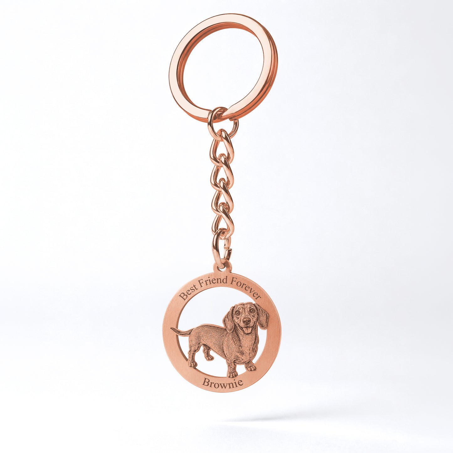 Soulyshine Precious Paw - Upload Pet Portrait Photo Circle Keychain