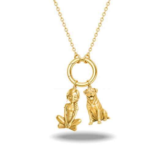 Rottweiler - 18K Gold Vermeil - 1st