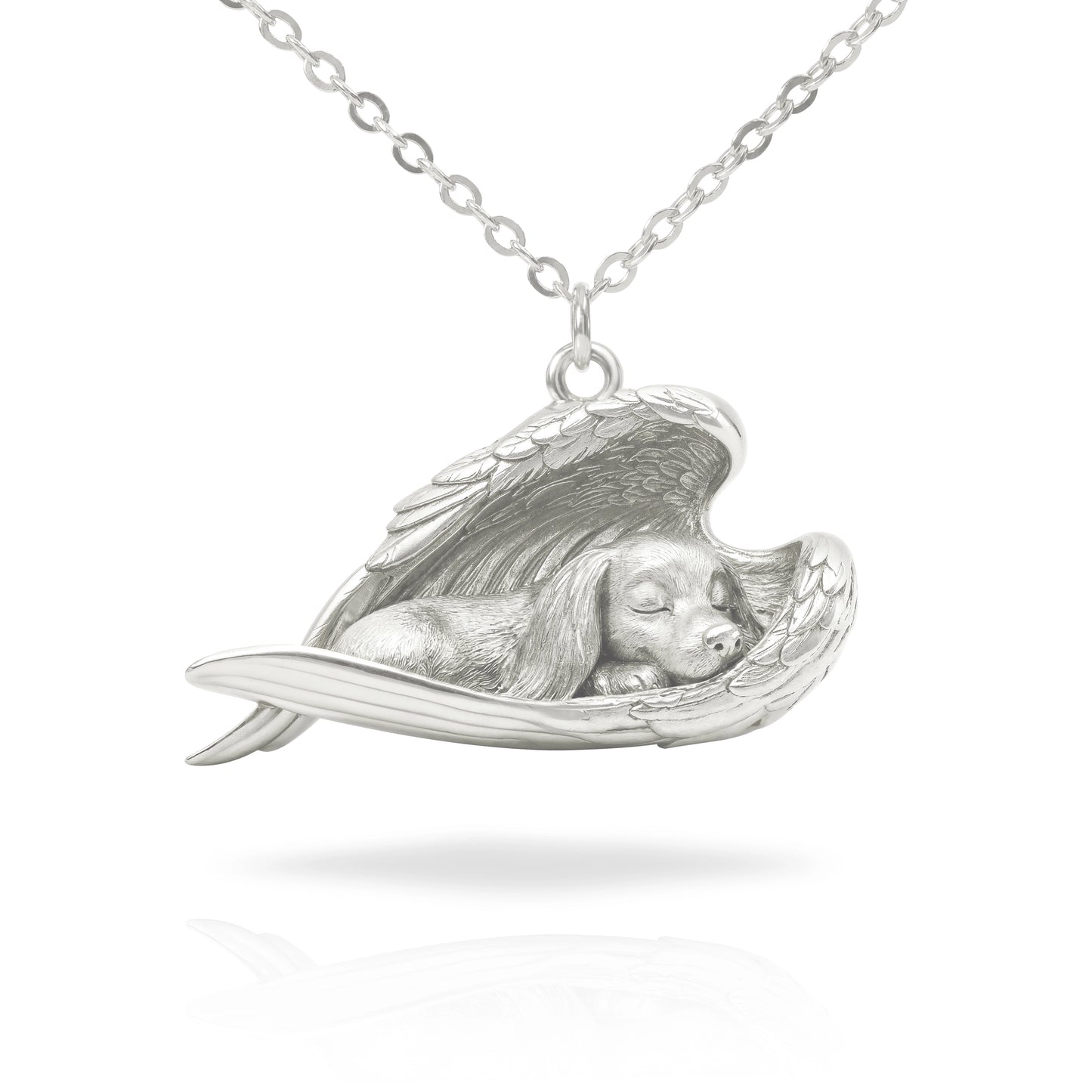 Soulyshine French Bulldog Sleeping Angel – Personalized Pet Necklace