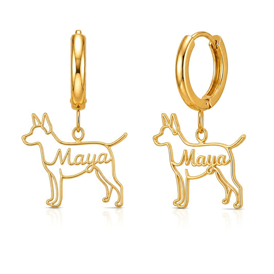 American Hairless Terrier hairless - 18K Gold Vermeil - 1st