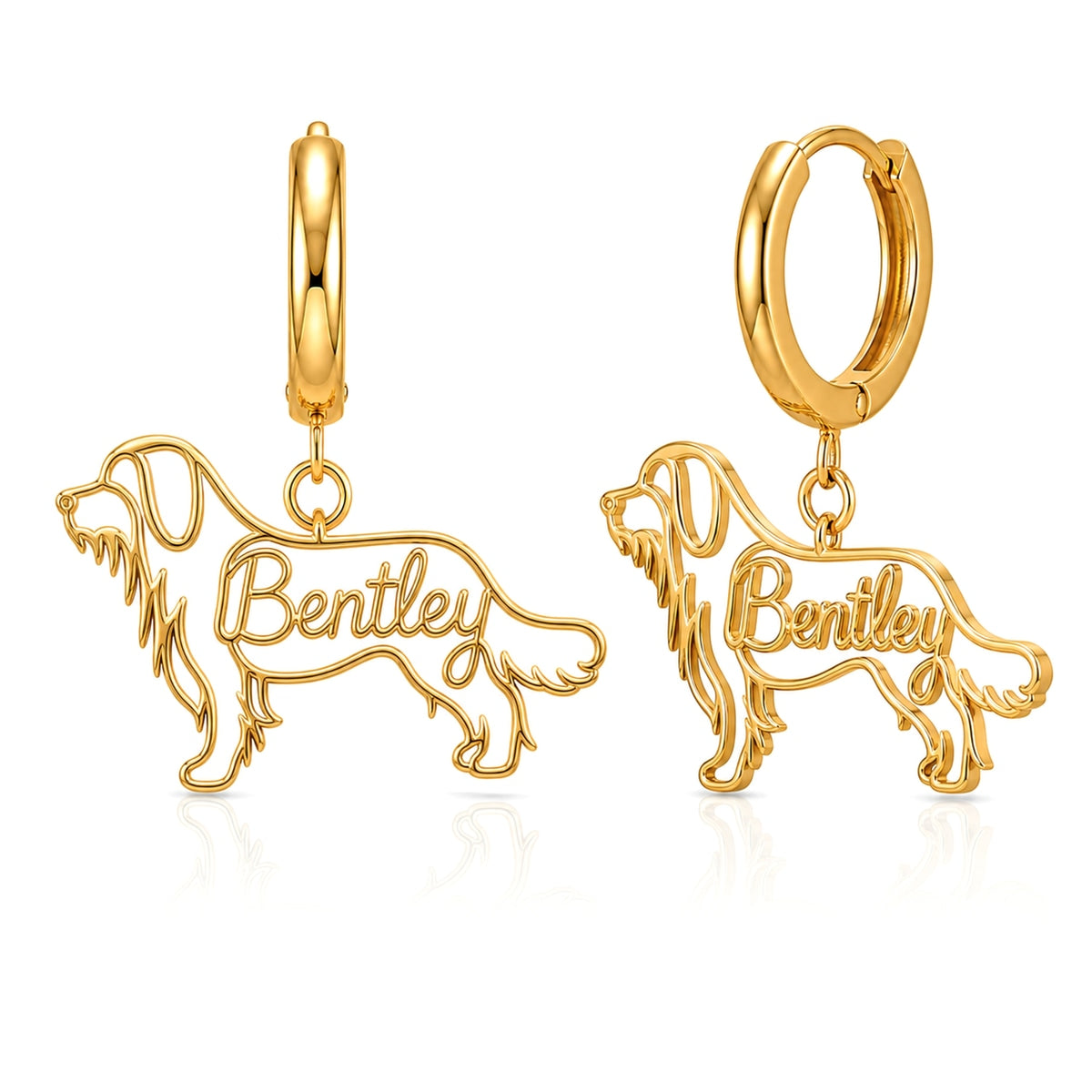 Bearded Collie - 18K Gold Vermeil - 1st