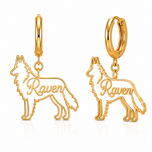 Belgian Sheepdog - 18K Gold Vermeil - 1st