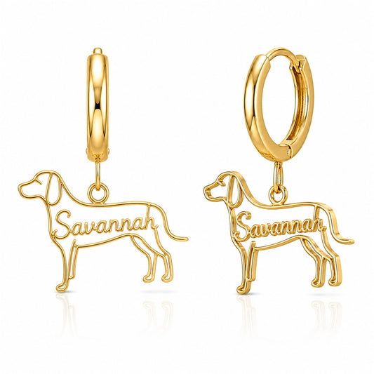 Black and Tan Coonhound - 18K Gold Vermeil - 1st