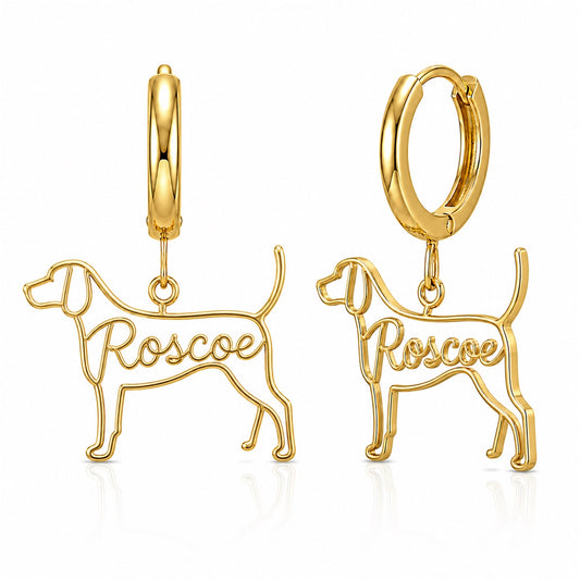 Bluetick Coonhound - 18K Gold Vermeil - 1st