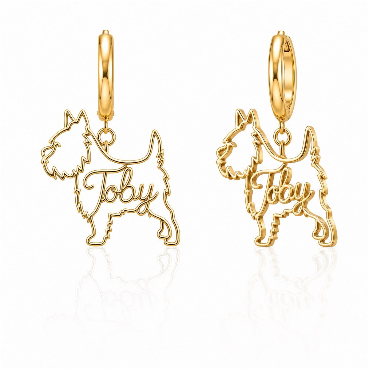 Cairn Terrier - 18K Gold Vermeil - 1st
