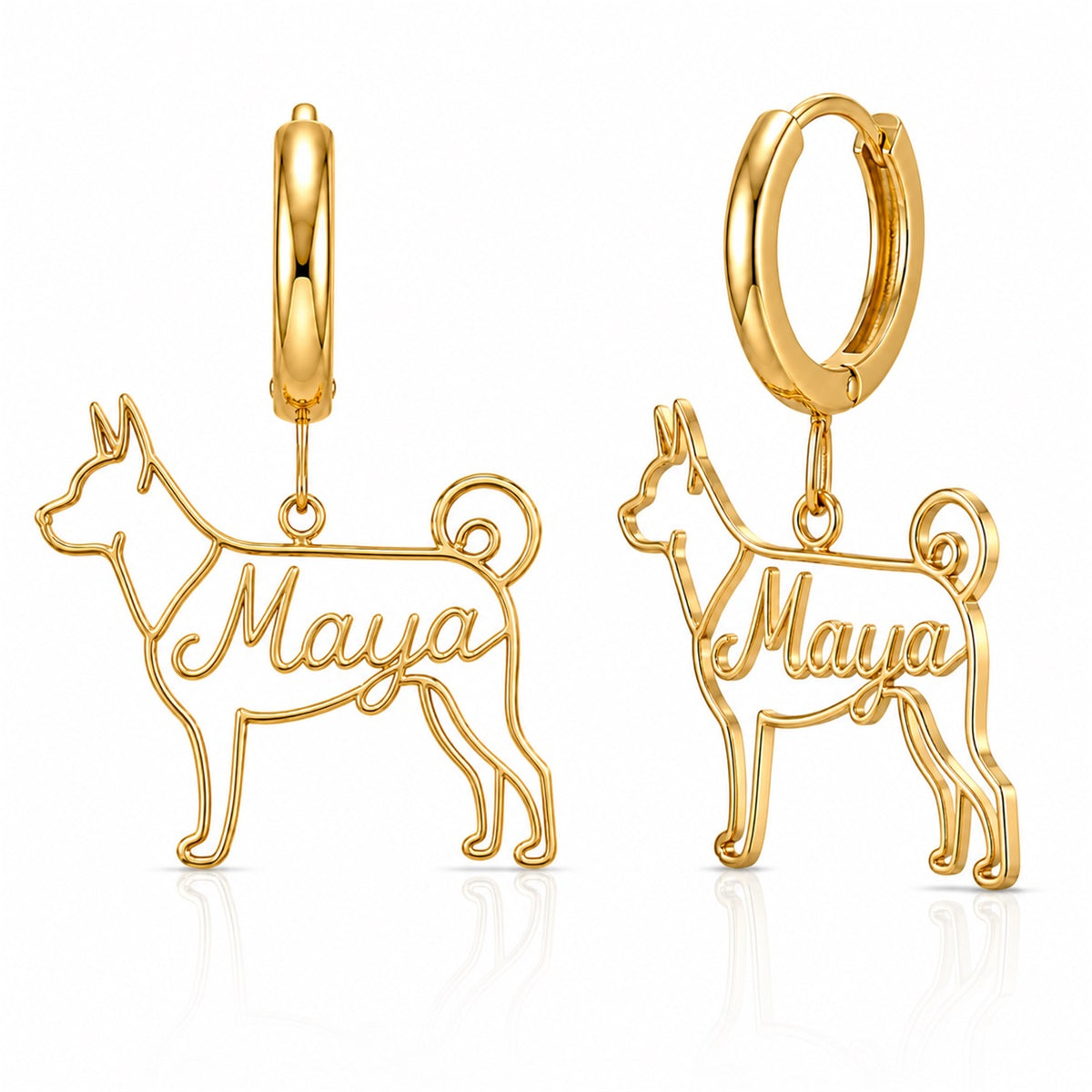 Canaan Dog - 18K Gold Vermeil - 1st