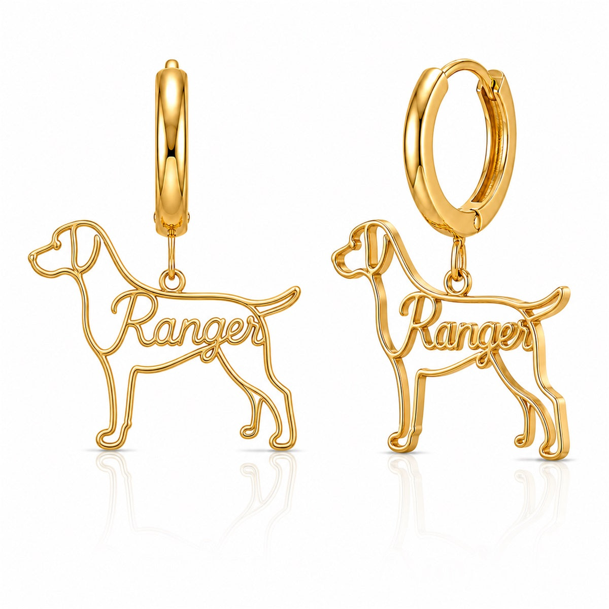 Catahoula Leopard Dog - 18K Gold Vermeil - 1st