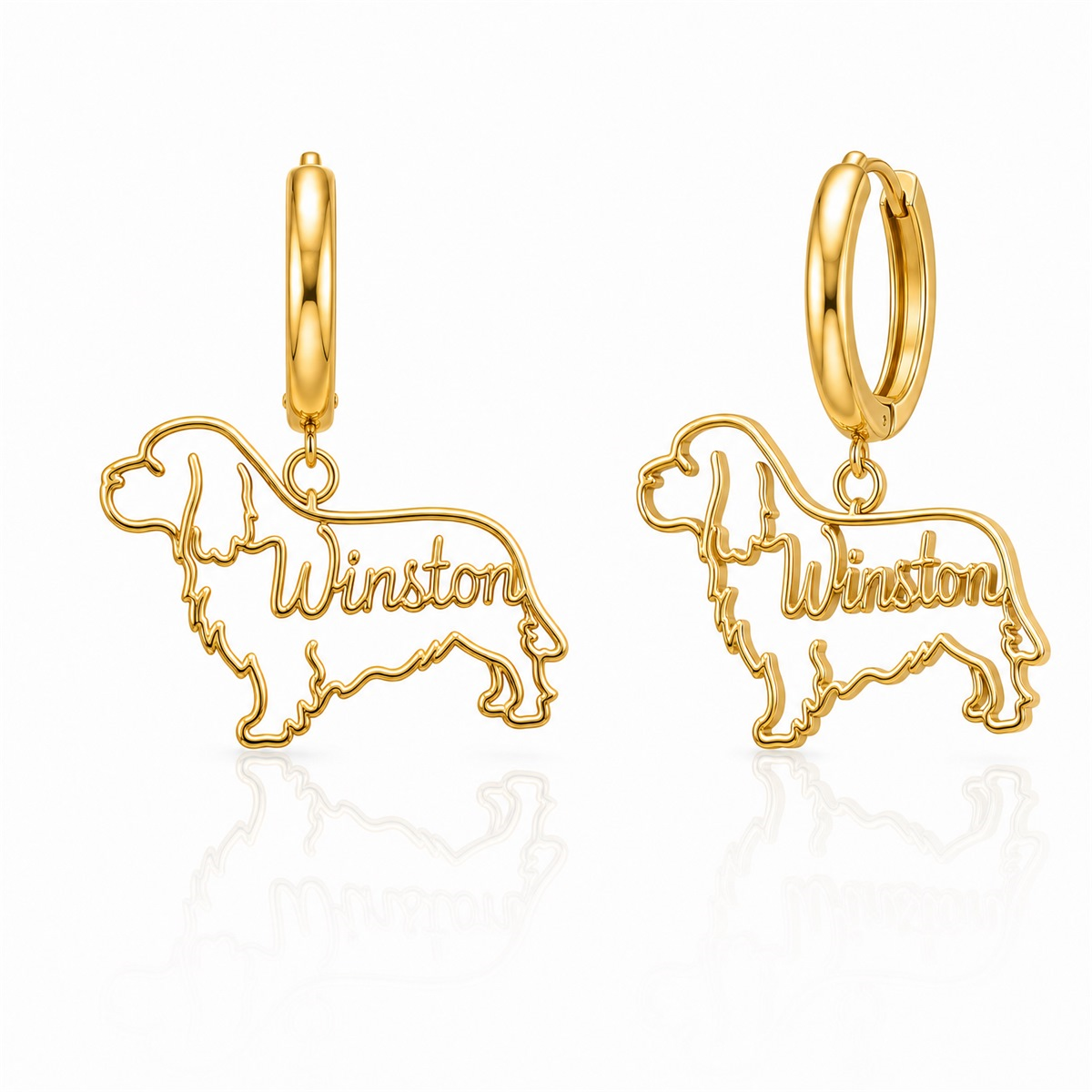 Clumber Spaniel - 18K Gold Vermeil - 1st