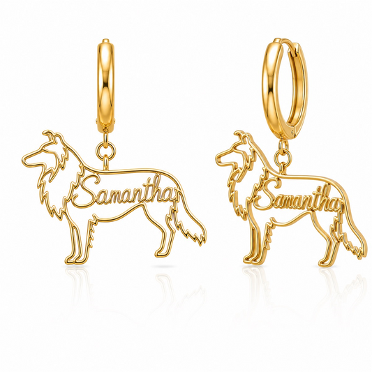Collie rough coat - 18K Gold Vermeil - 1st