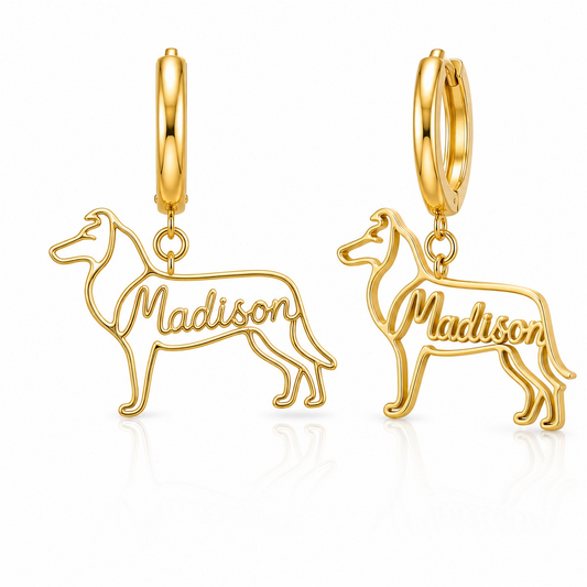 Collie smooth coat - 18K Gold Vermeil - 1st