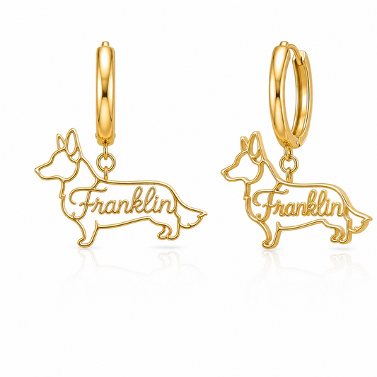 Corgi Cardigan - 18K Gold Vermeil - 1st