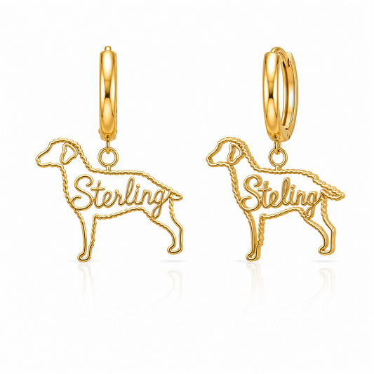 Curly Coated Retriever - 18K Gold Vermeil - 1st
