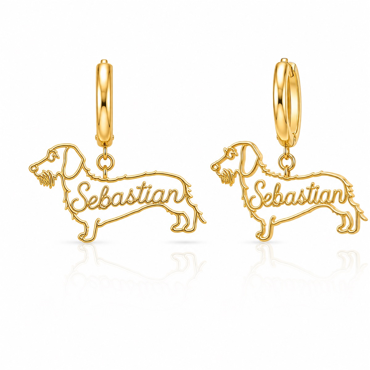 Dachshund wirehaired - 18K Gold Vermeil - 1st