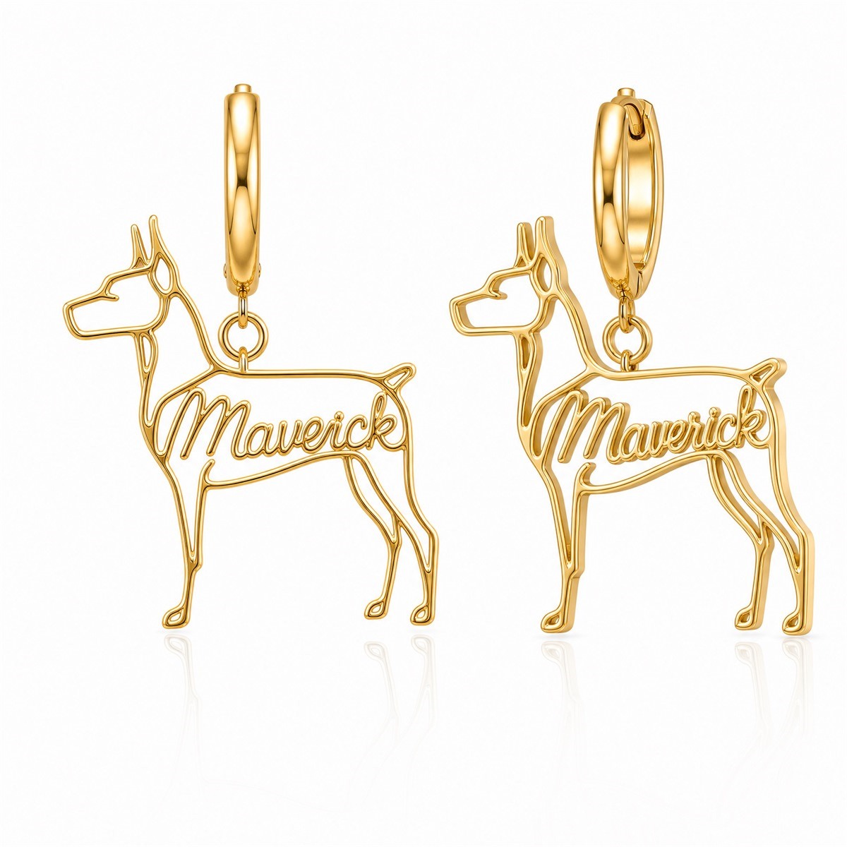 Doberman Pinscher - 18K Gold Vermeil - 1st