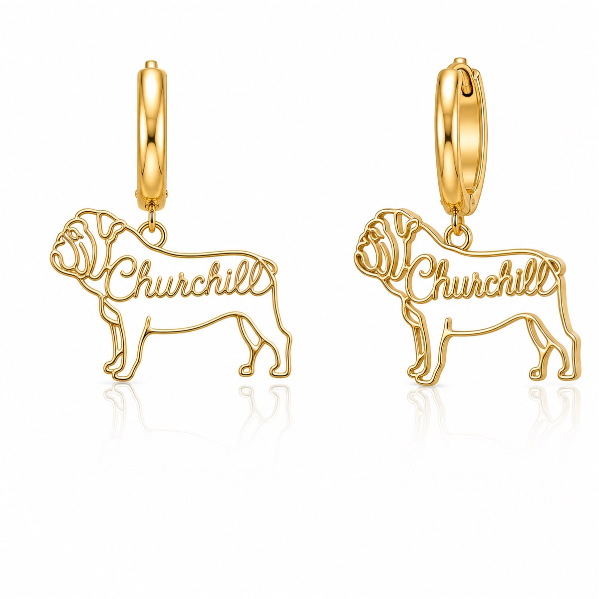 English Bulldog - 18K Gold Vermeil - 1st