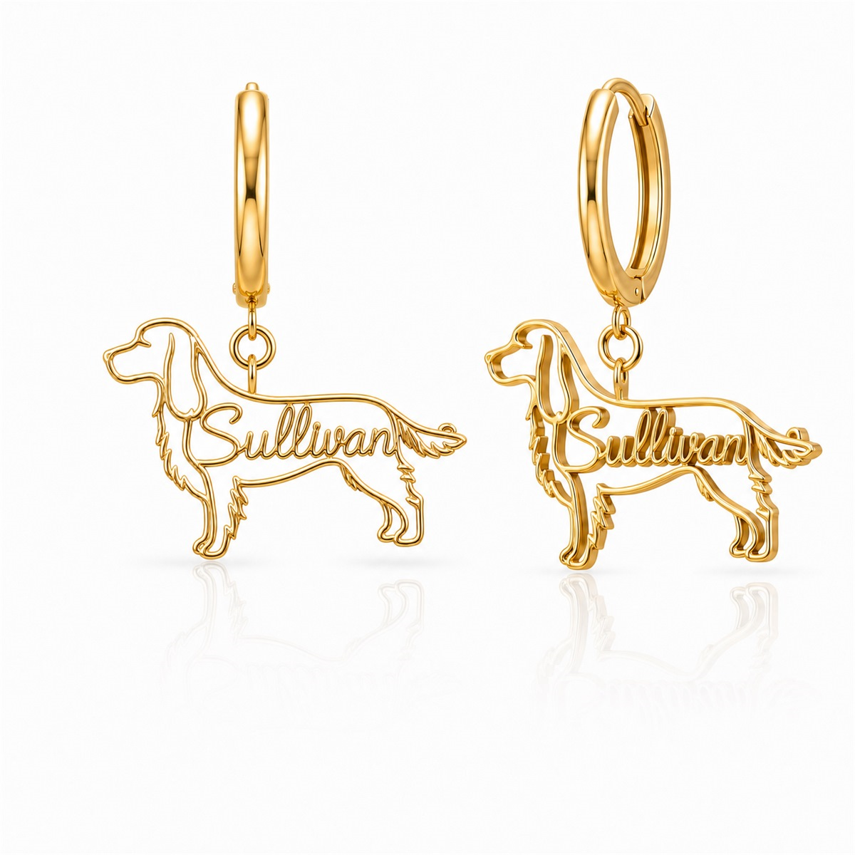 English Springer Spaniel - 18K Gold Vermeil - 1st