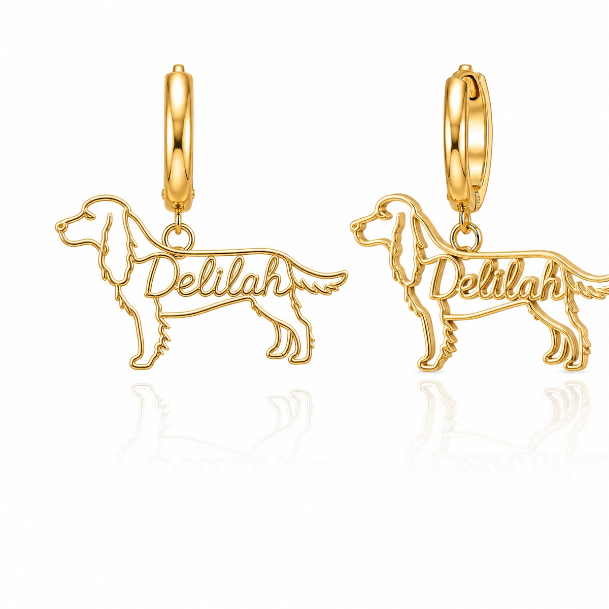Field Spaniel - 18K Gold Vermeil - 1st