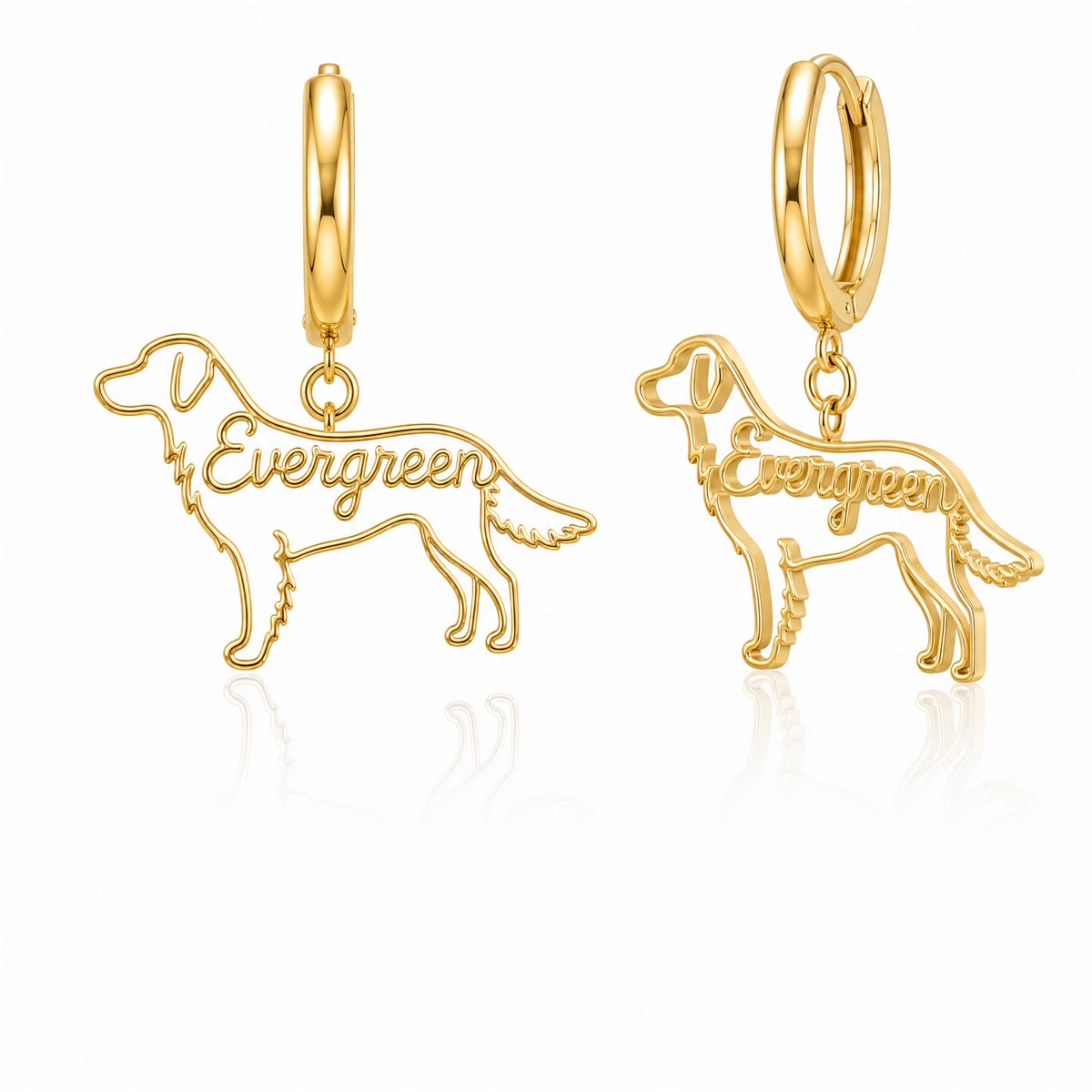 Flat Coated Retriever - 18K Gold Vermeil - 1st