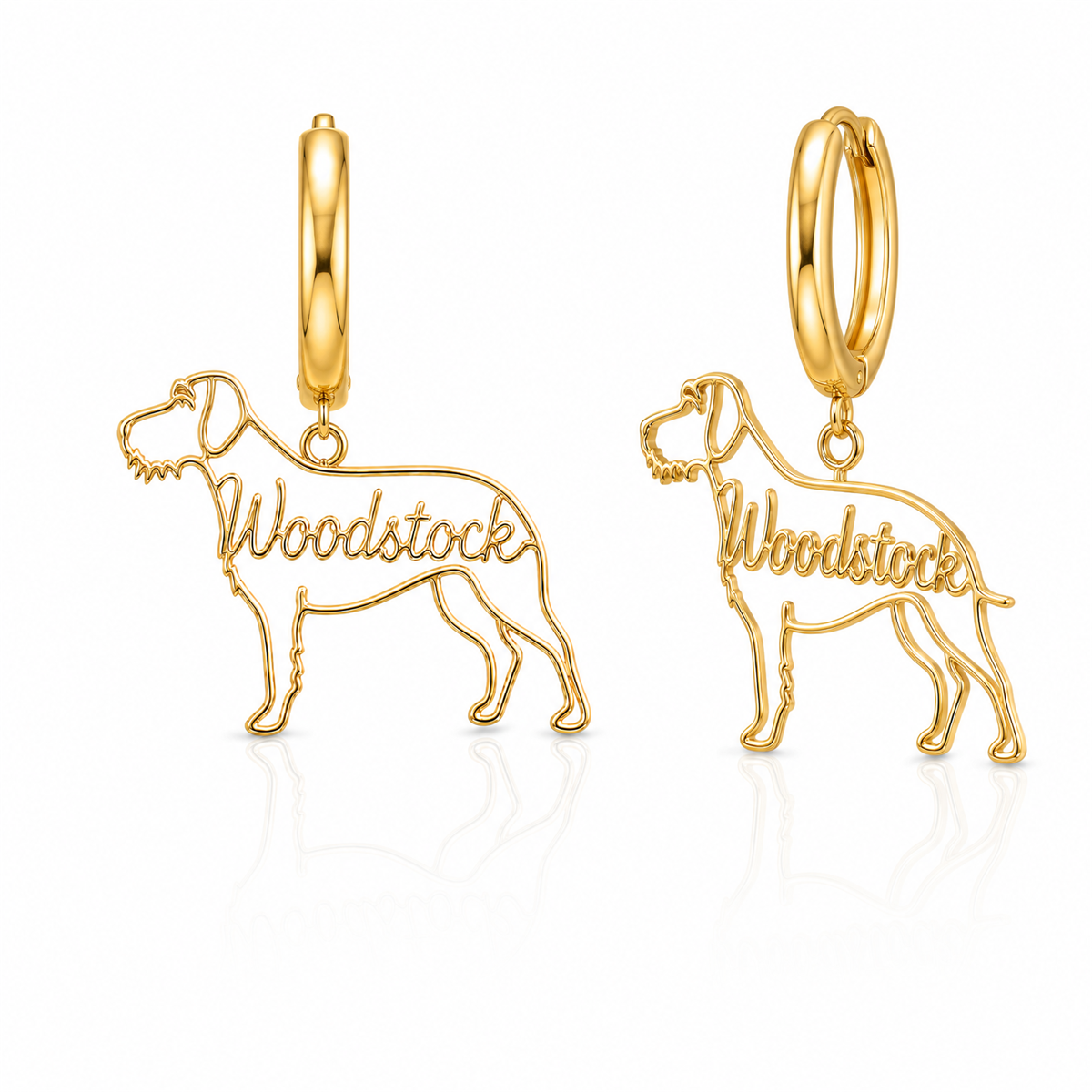 German Wirehaired Pointer - 18K Gold Vermeil - 1st