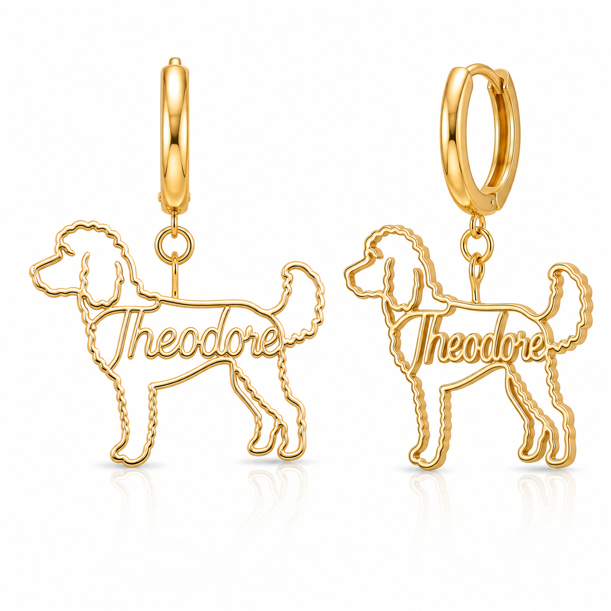 Goldendoodle standard - 18K Gold Vermeil - 1st